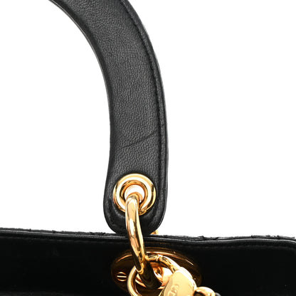 Christian Dior Lambskin Cannage Medium Lady Dior Black 19 of 19