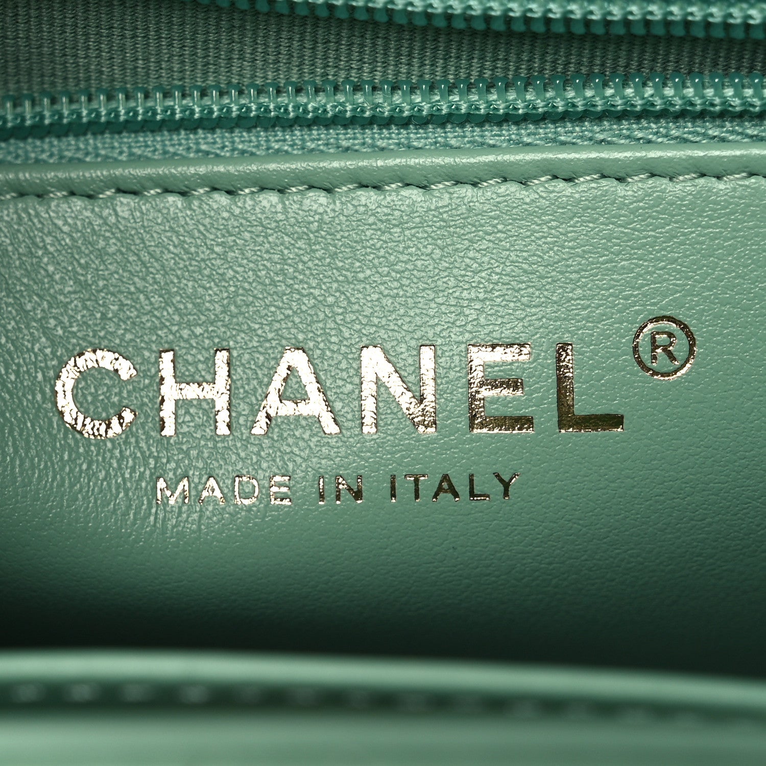 Chanel Shiny Aged Calfskin Quilted Nano Kelly Shopper Light Green 6 of 11