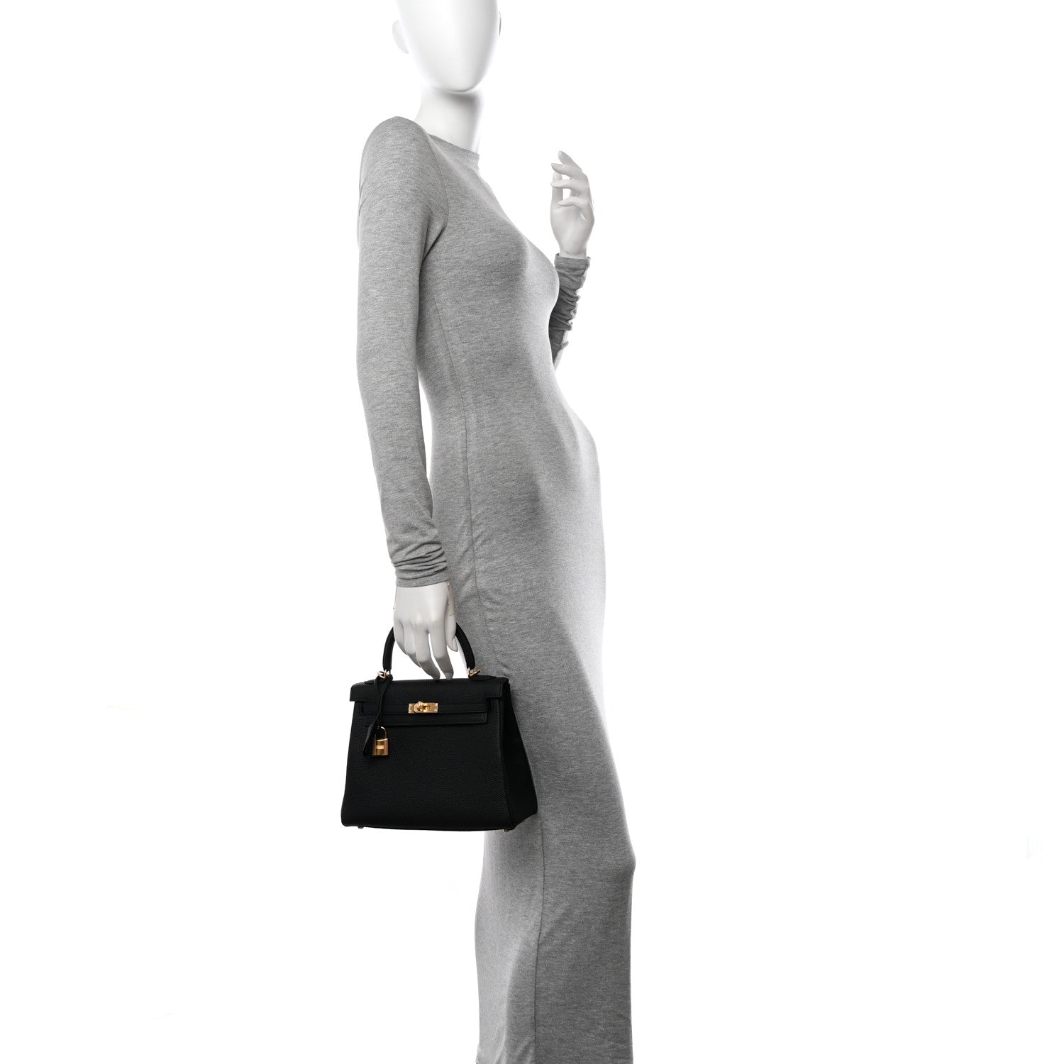 Hermes Togo Kelly Retourne 25 Black 2 of 11
