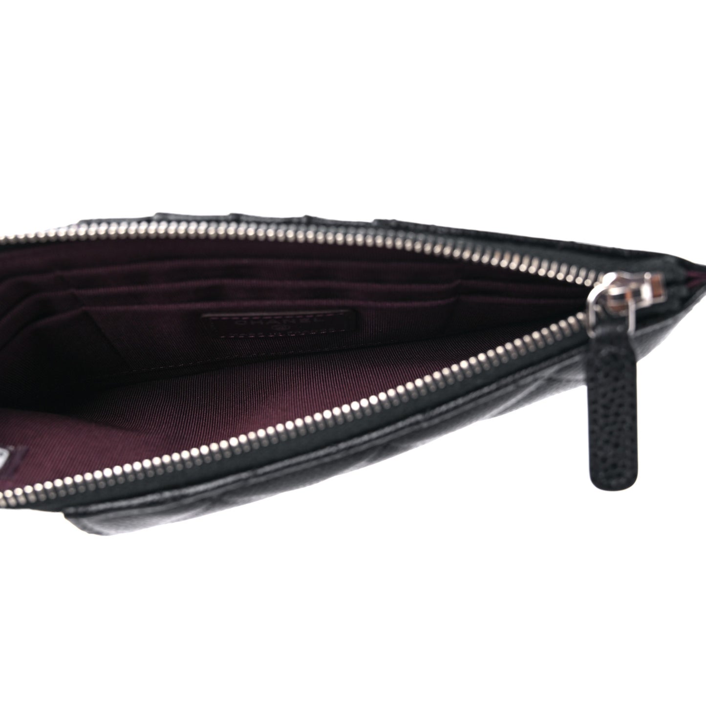 Caviar Quilted Classic iPhone Pouch Black