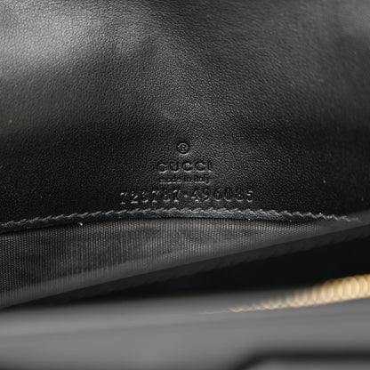 Gucci Calfskin GG Matelasse Chain Wallet Black 6 of 12