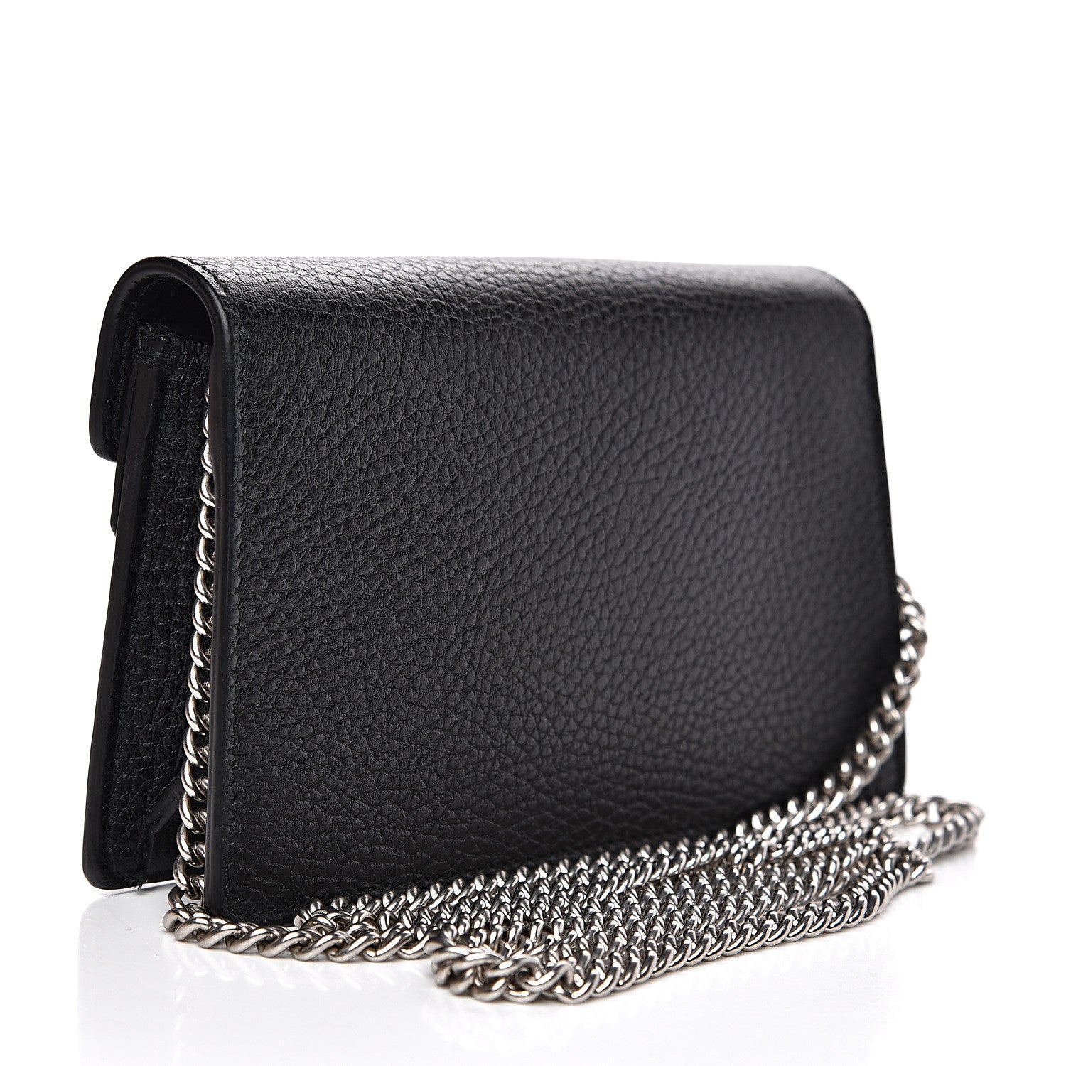Gucci Calfskin Super Mini Dionysus Shoulder Bag Black 2 of 8