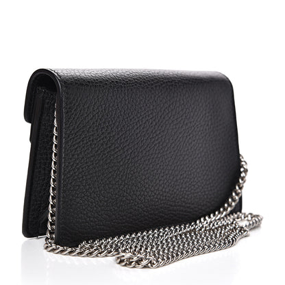 Gucci Calfskin Super Mini Dionysus Shoulder Bag Black 2 of 8