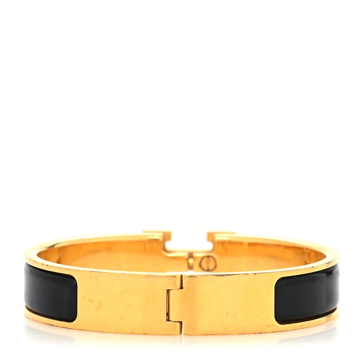 Hermes Enamel Narrow Clic Clac H Bracelet PM Black 3 of 6