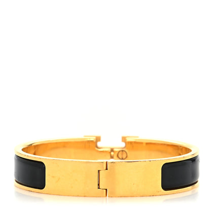 Hermes Enamel Narrow Clic Clac H Bracelet PM Black 3 of 6