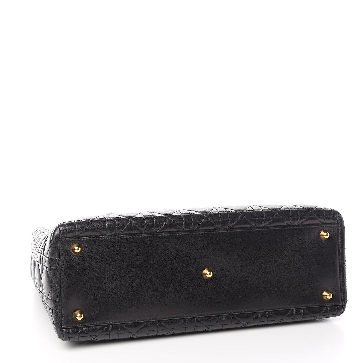 Lambskin Cannage Large Lady Dior Black