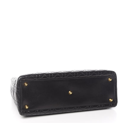 Christian Dior Lambskin Cannage Large Lady Dior Black 4 of 10