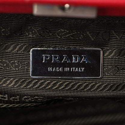 Prada Goatskin Cerniera Doctor Bag Rubino 5 of 13