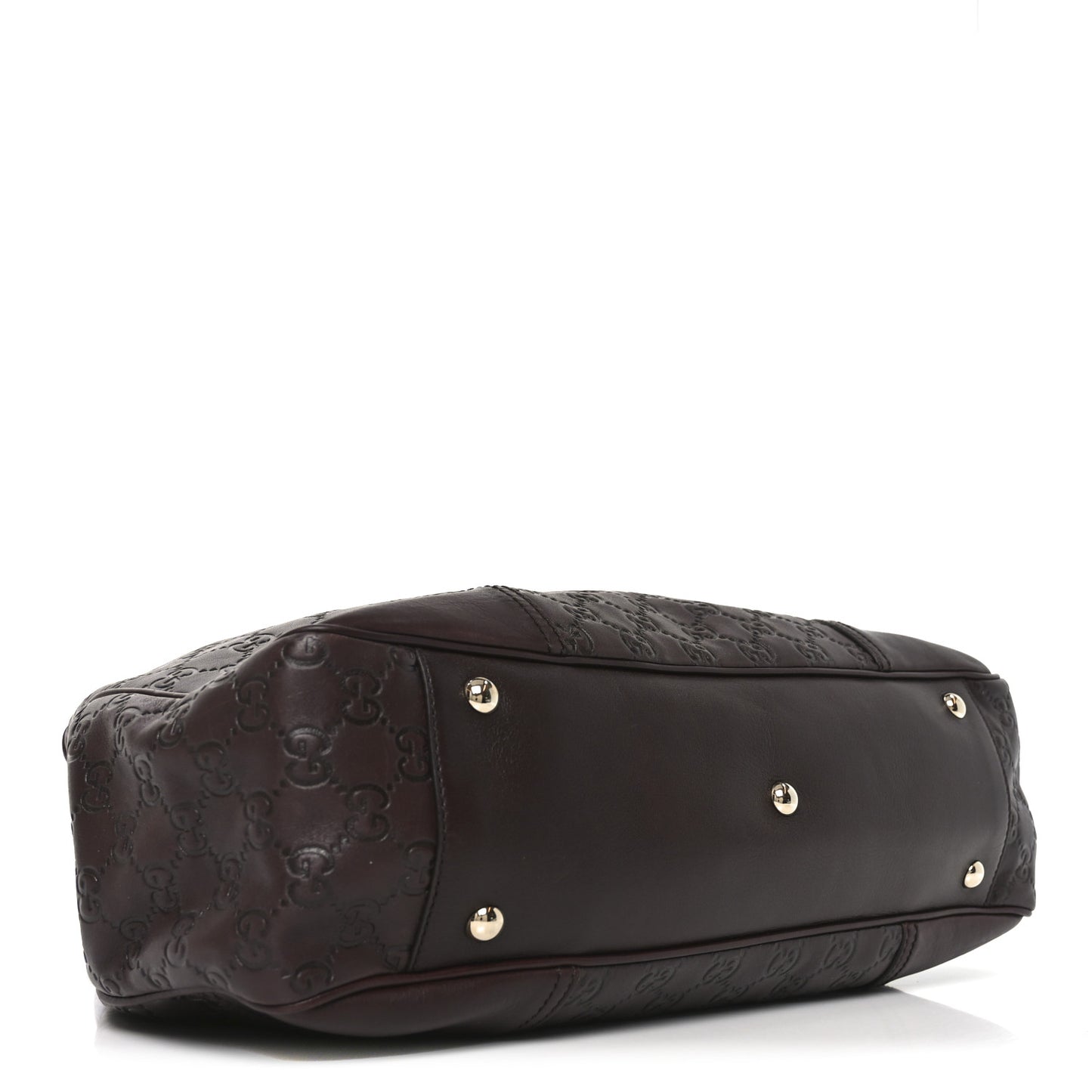 Guccissima Medium Princy Tote Dark Brown