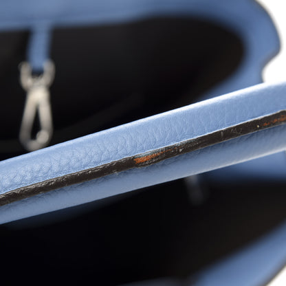 Louis Vuitton Taurillon Capucines MM Bleuet 11 of 21