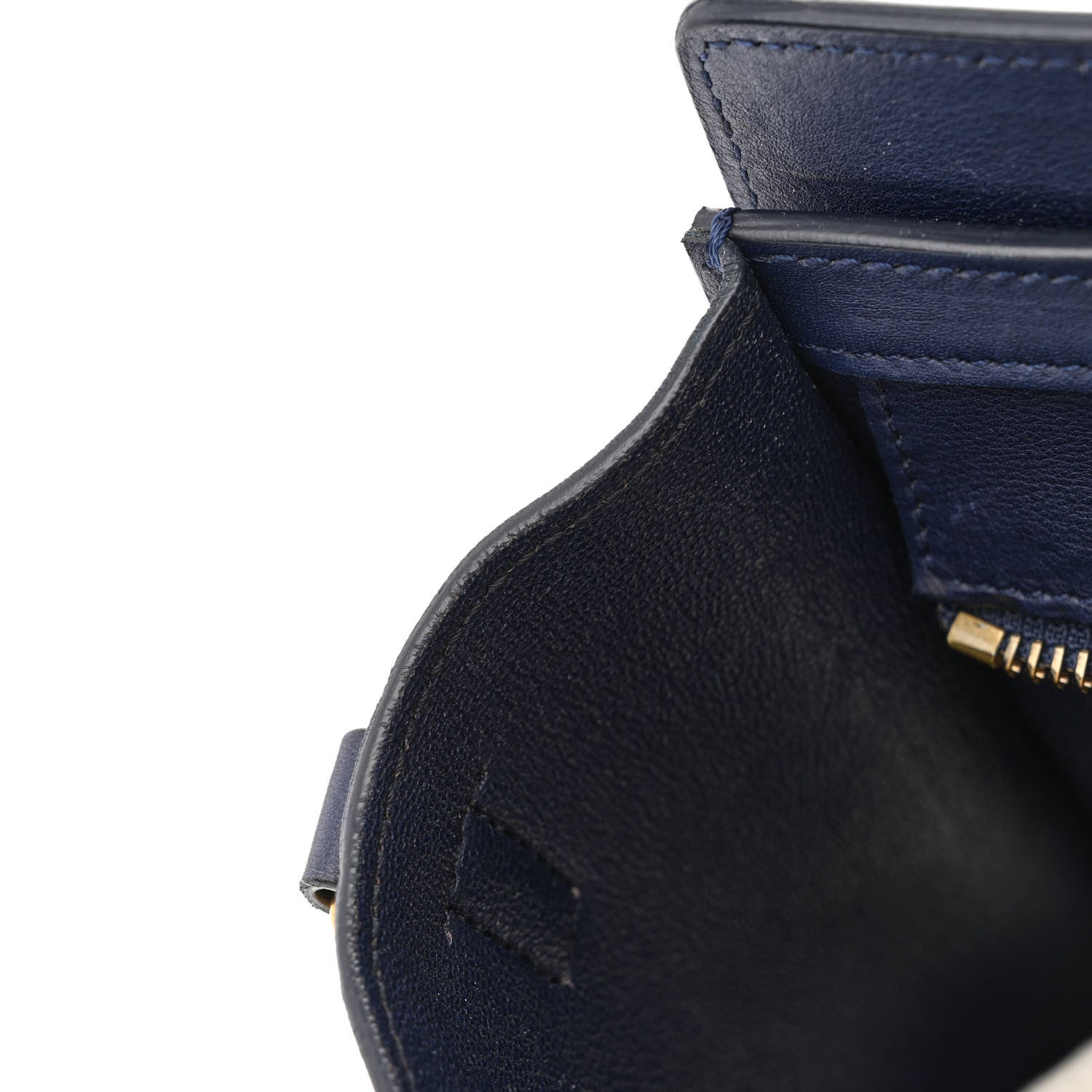 Celine Smooth Calfskin Nano Luggage Navy Blue 11 of 14