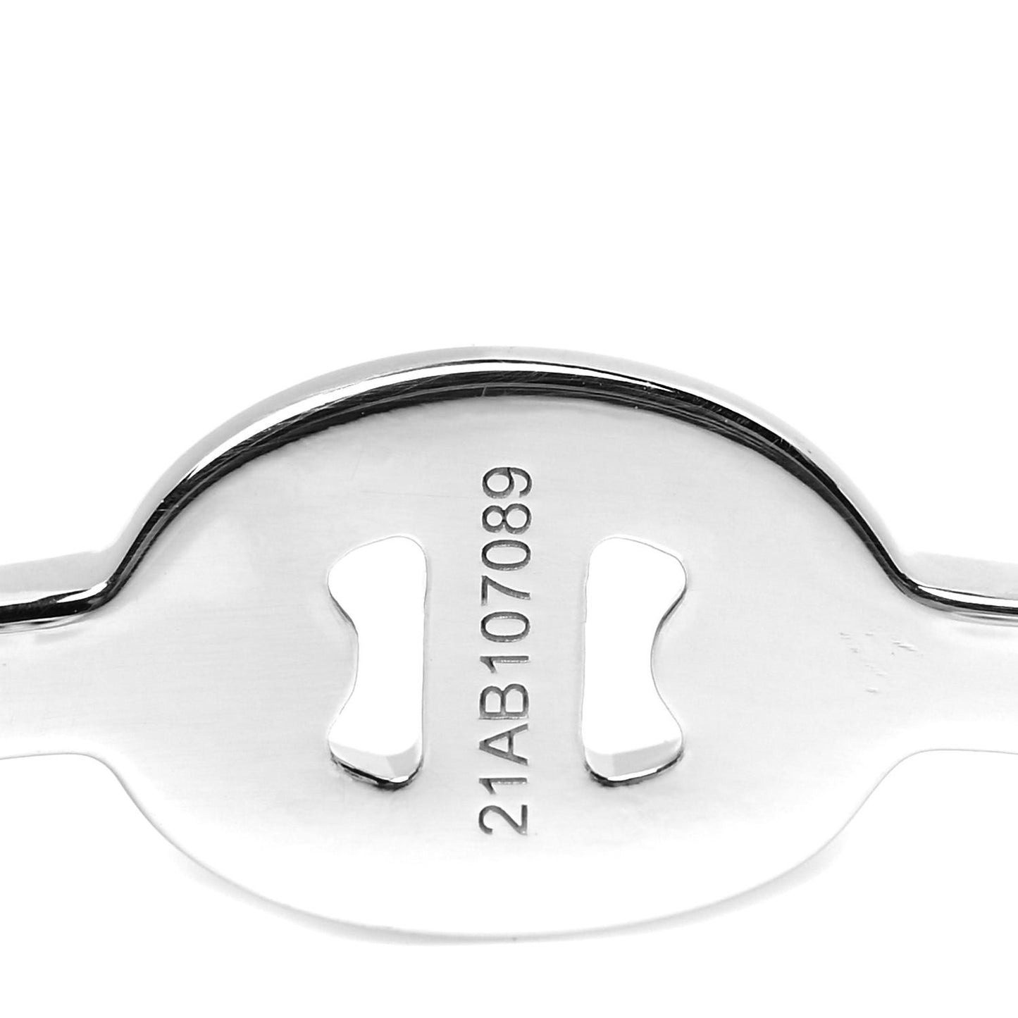 Sterling Silver MM Chaine d'Ancre Enchainee Cuff Bracelet ST