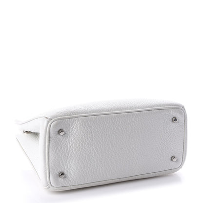 Christian Dior Bullcalf Mini Diorissimo Tote White 4 of 10