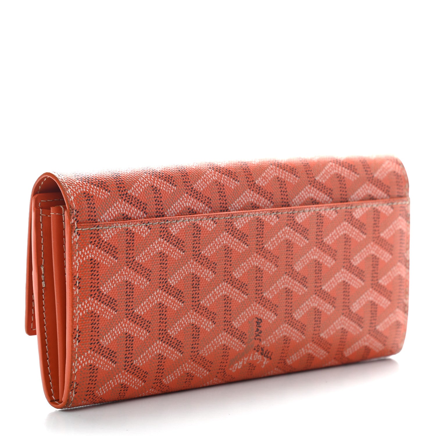 Goyard Goyardine Varenne Long Wallet Orange 3 of 8