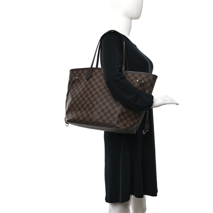 Louis Vuitton Damier Ebene Neo Neverfull MM Rose Ballerine 2 of 13