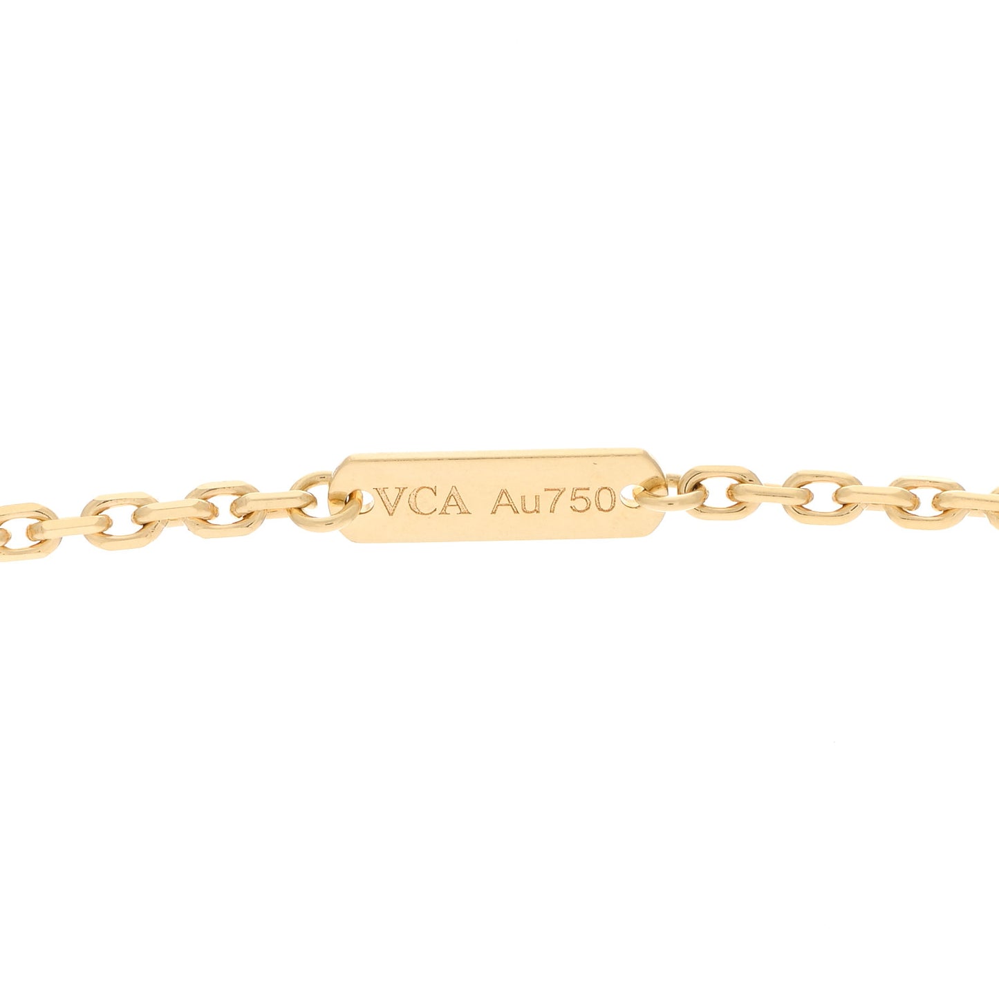18K Yellow Gold Black Onyx Magic Alhambra Pendant Necklace