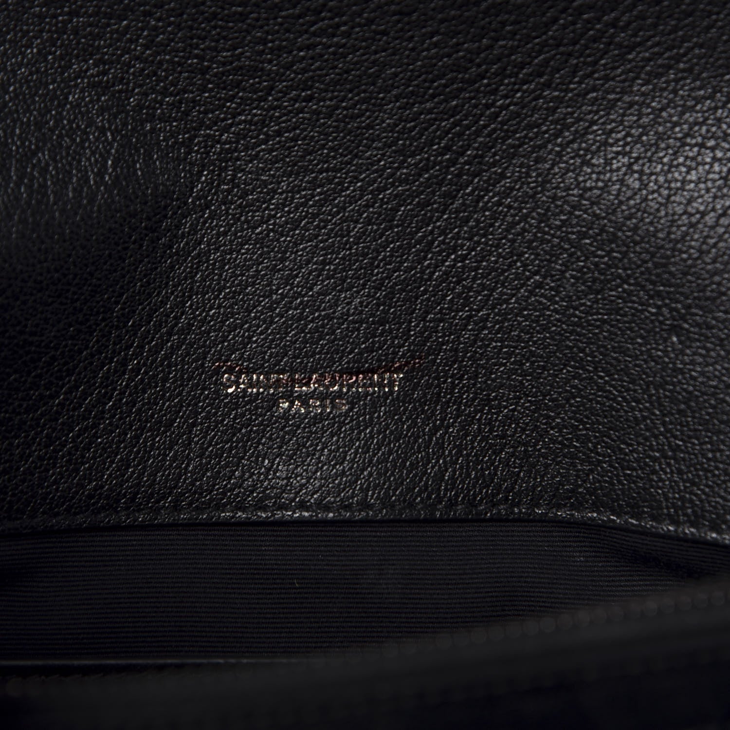 Saint Laurent Sheepskin Matelasse Chevron Monogram Medium College Bag Black 7 of 9