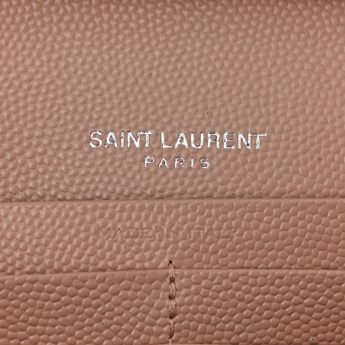 Grain De Poudre Matelasse Chevron Monogram Chain Wallet Pale Pink