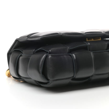 Bottega Veneta Lambskin Maxi Intreccio Padded Chain Cassette Crossbody Bag Black 7 of 8