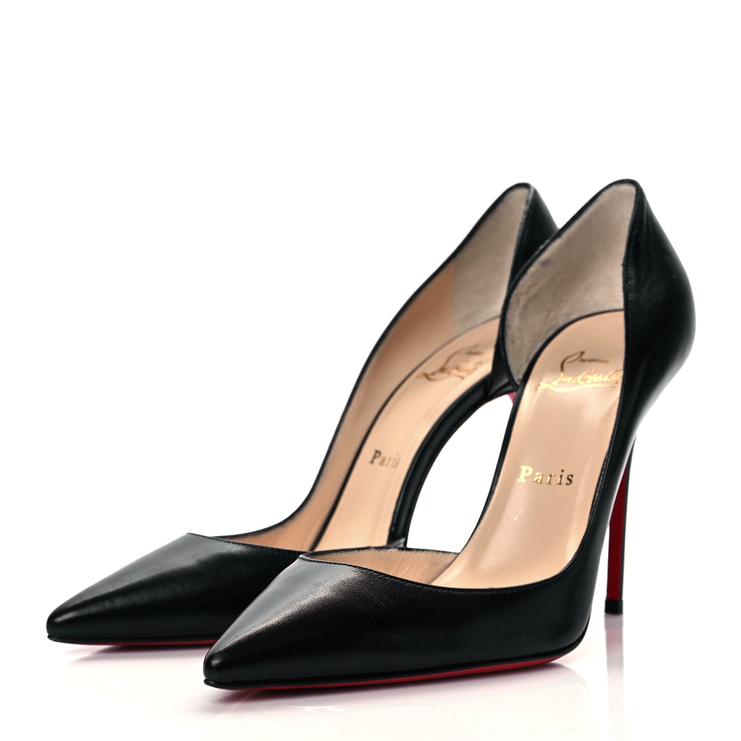 Christian Louboutin Shiny Nappa Iriza 100 Pumps 38.5 Black 2 of 6