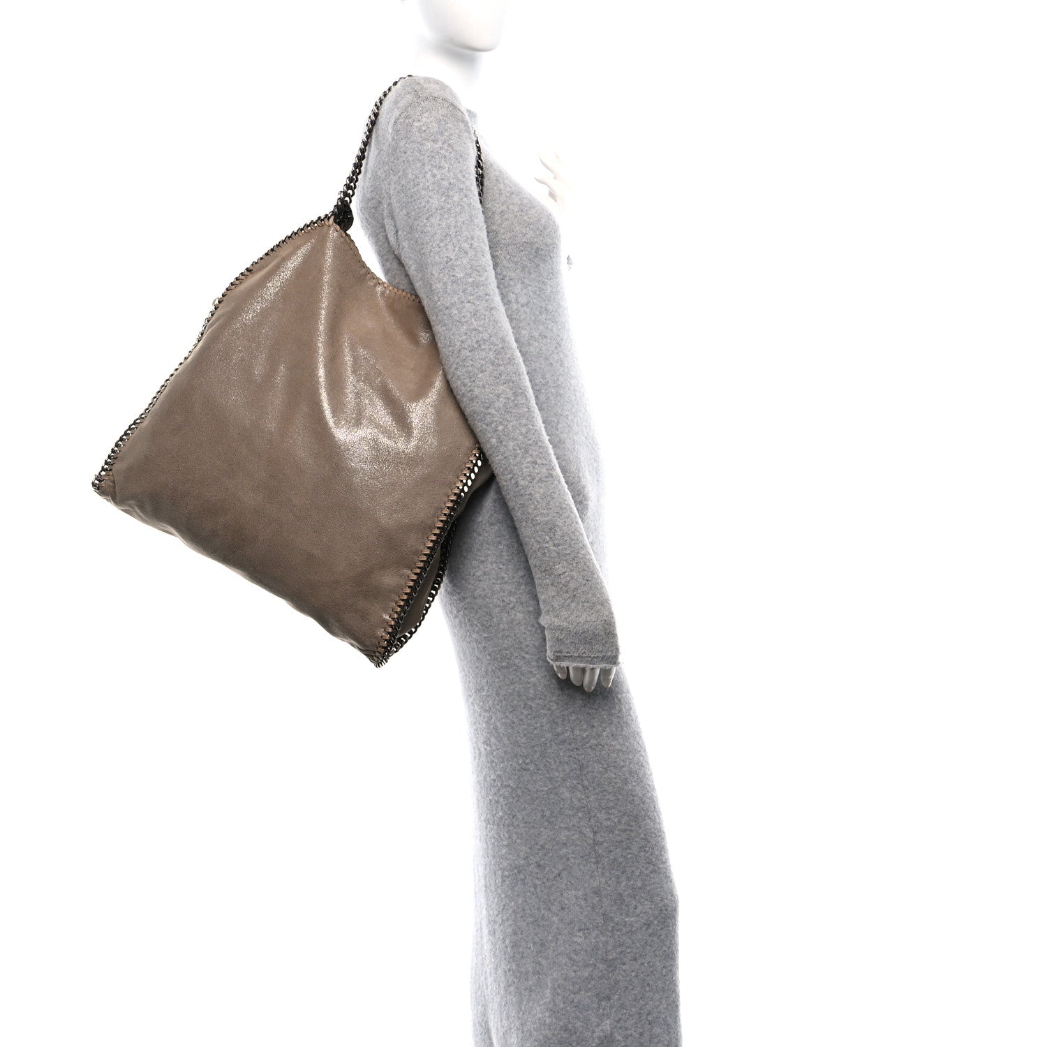 Stella McCartney Shaggy Deer Big Falabella Tote Taupe 2 of 10