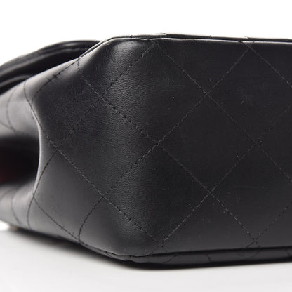 Chanel Lambskin Quilted Jumbo Double Flap Black 9 of 10