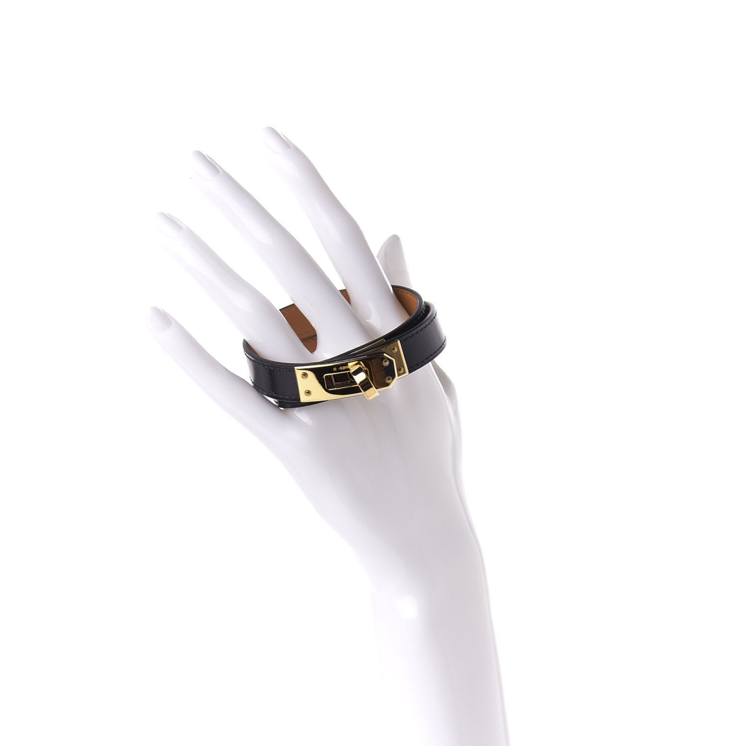 Hermes Box Kelly Double Tour Bracelet M Black 2 of 6