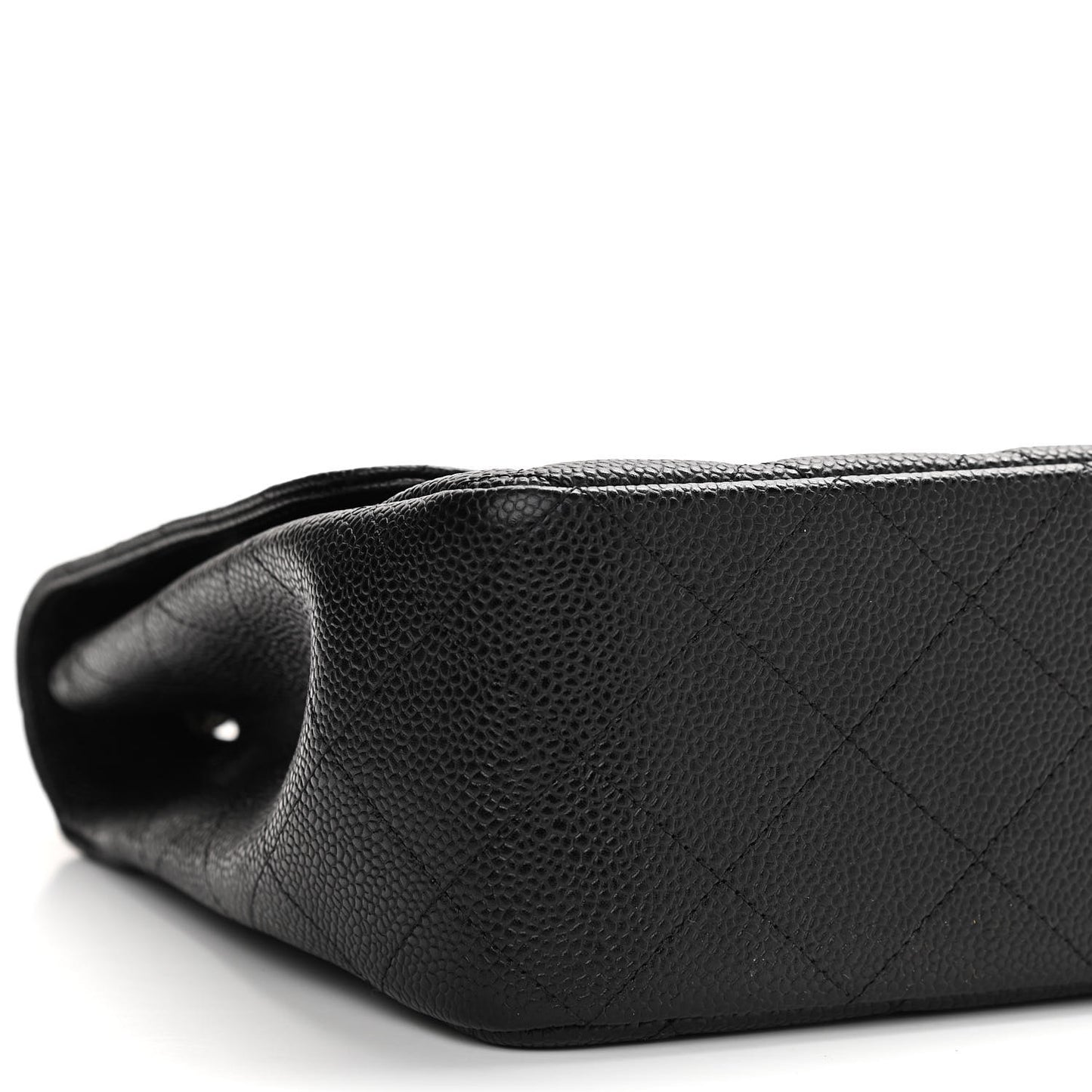 Caviar Quilted Jumbo Single Flap Black