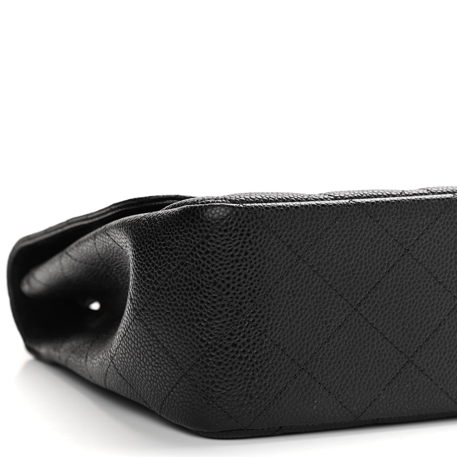 Chanel Caviar Quilted Jumbo Single Flap Black 9 of 11