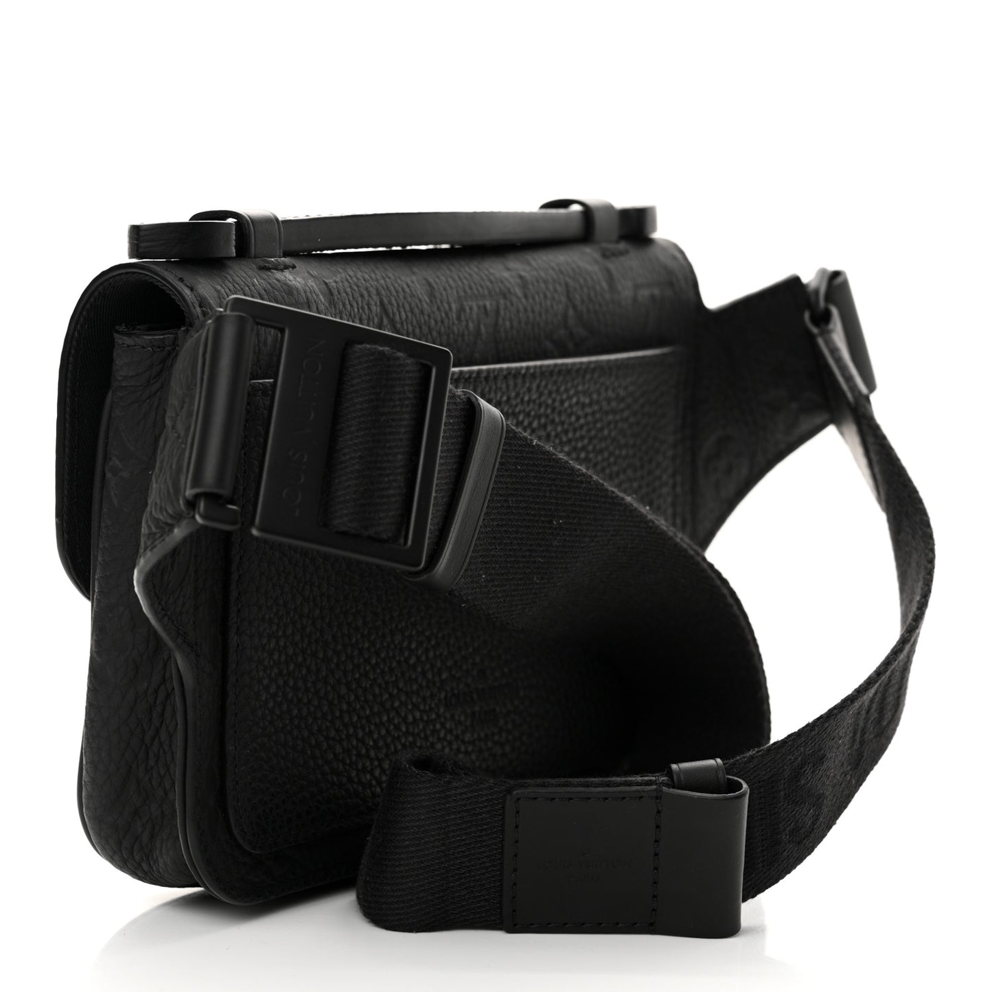 Taurillon Monogram S Lock Sling Bag Black