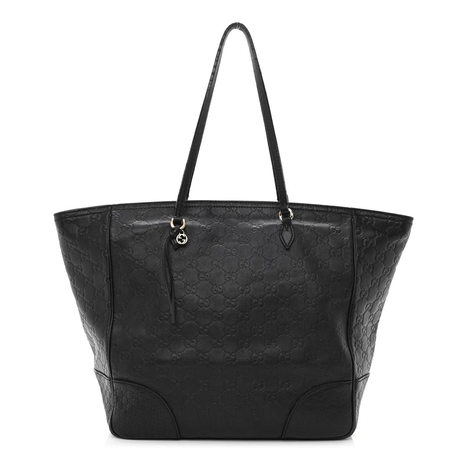 Gucci Guccissima Medium Bree Zippered Tote Black 1 of 16