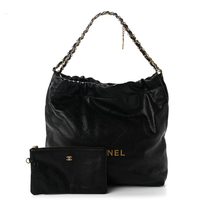 Chanel Shiny Caviar Quilted Chanel 22 Black 3 of 11