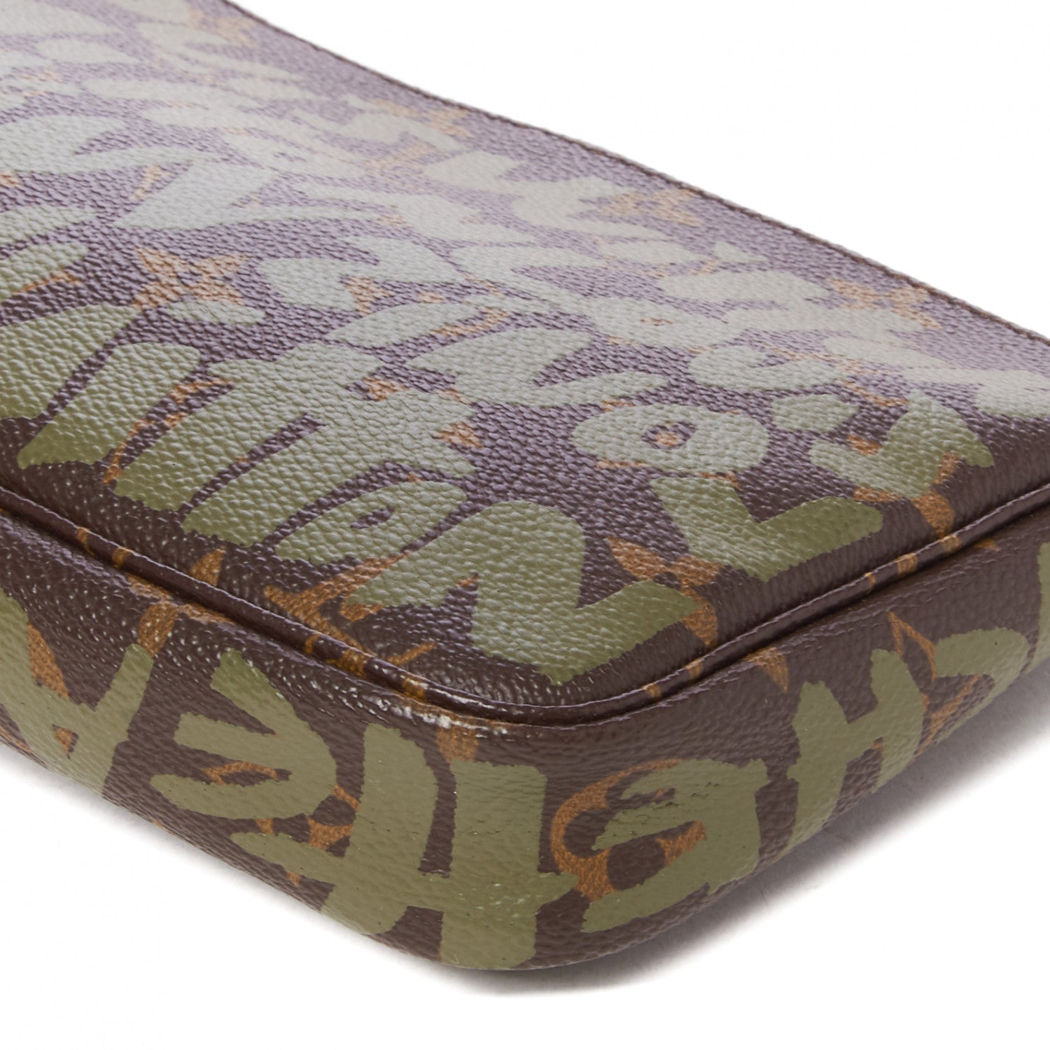 Louis Vuitton Monogram Graffiti Pochette Accessories Kaki 5 of 8