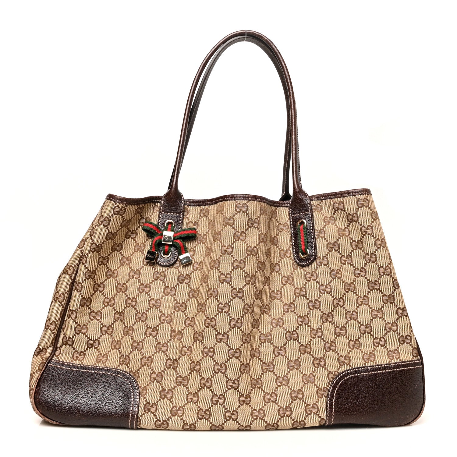 Gucci Monogram Large Princy Tote Dark Brown 1 of 13