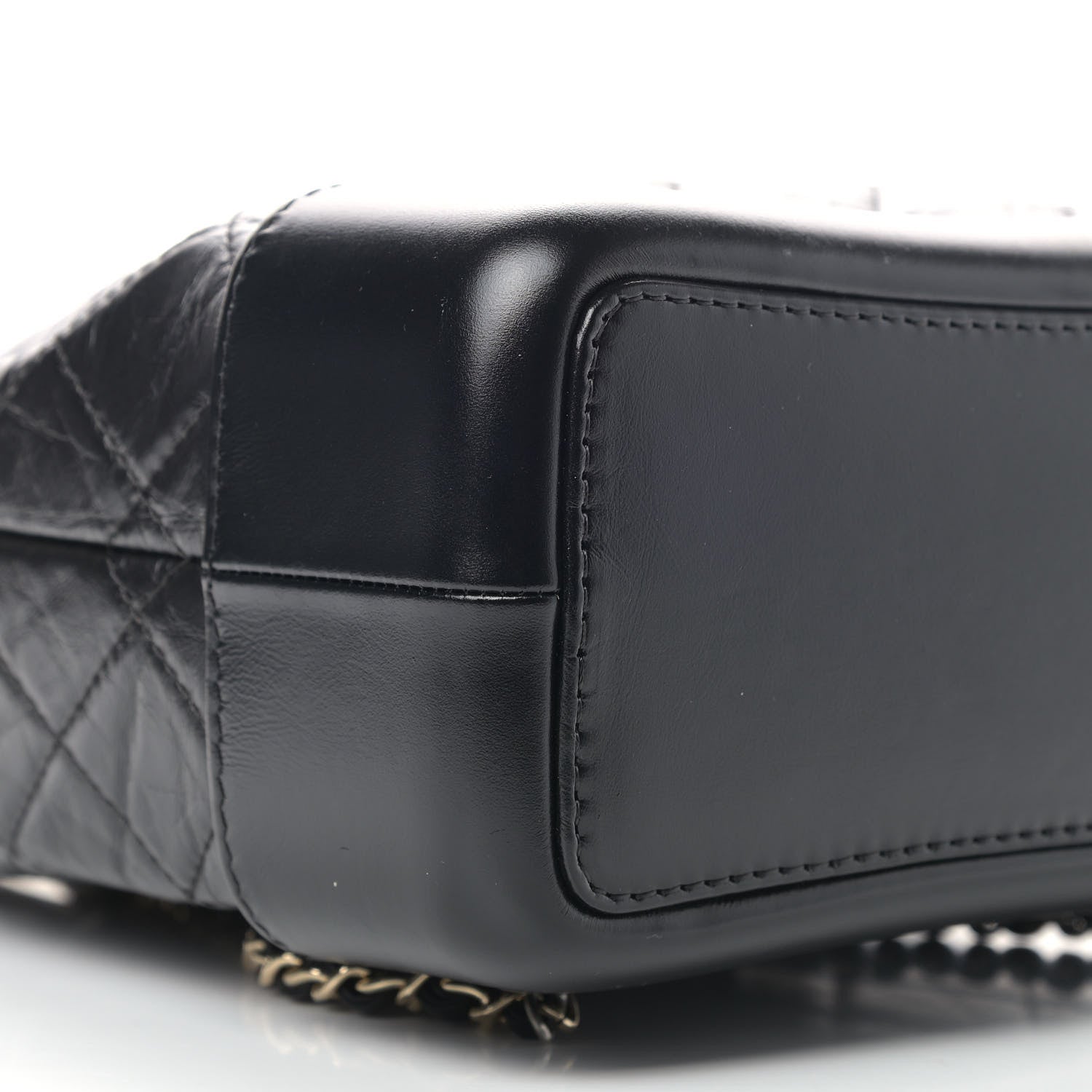 Chanel Aged Calfskin Quilted Small Gabrielle Backpack Black 7 of 8