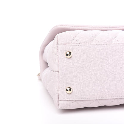 Chanel Caviar Quilted Small Coco Handle Flap Lilas Lilac 7 of 10