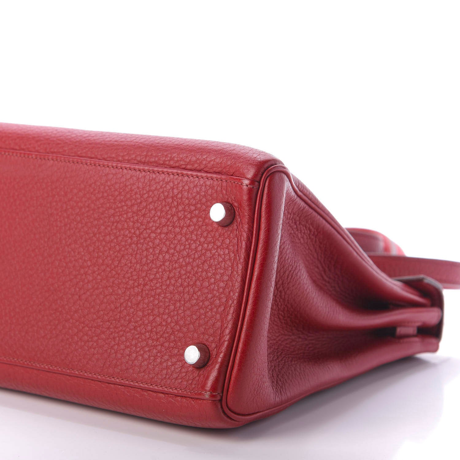 Hermes Taurillon Clemence Kelly Retourne 28 Rouge Vif 7 of 10