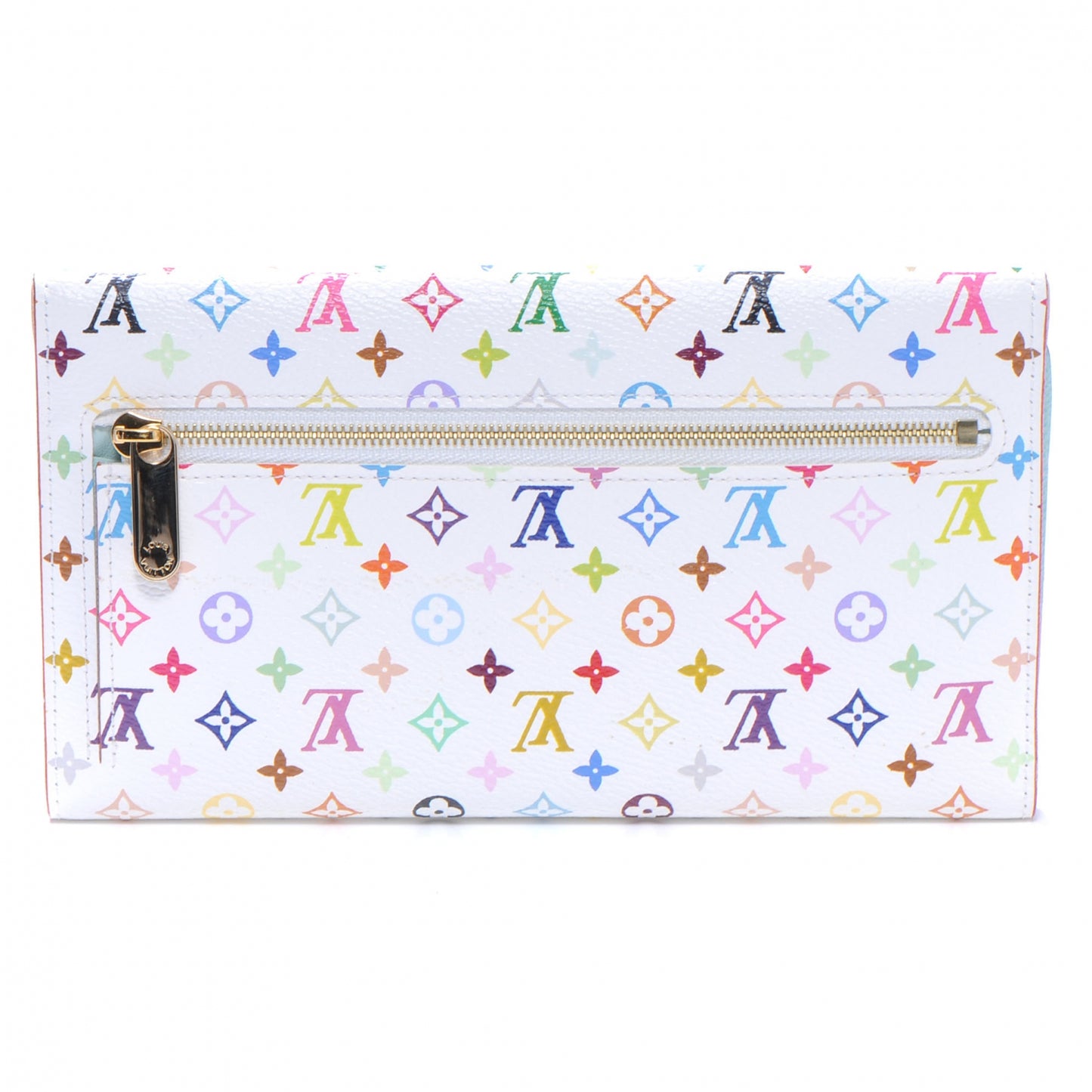 Monogram Multicolor Eugenie Wallet White
