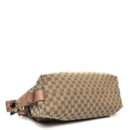 Gucci Monogram Bamboo Bar Medium Tote Blush 4 of 10