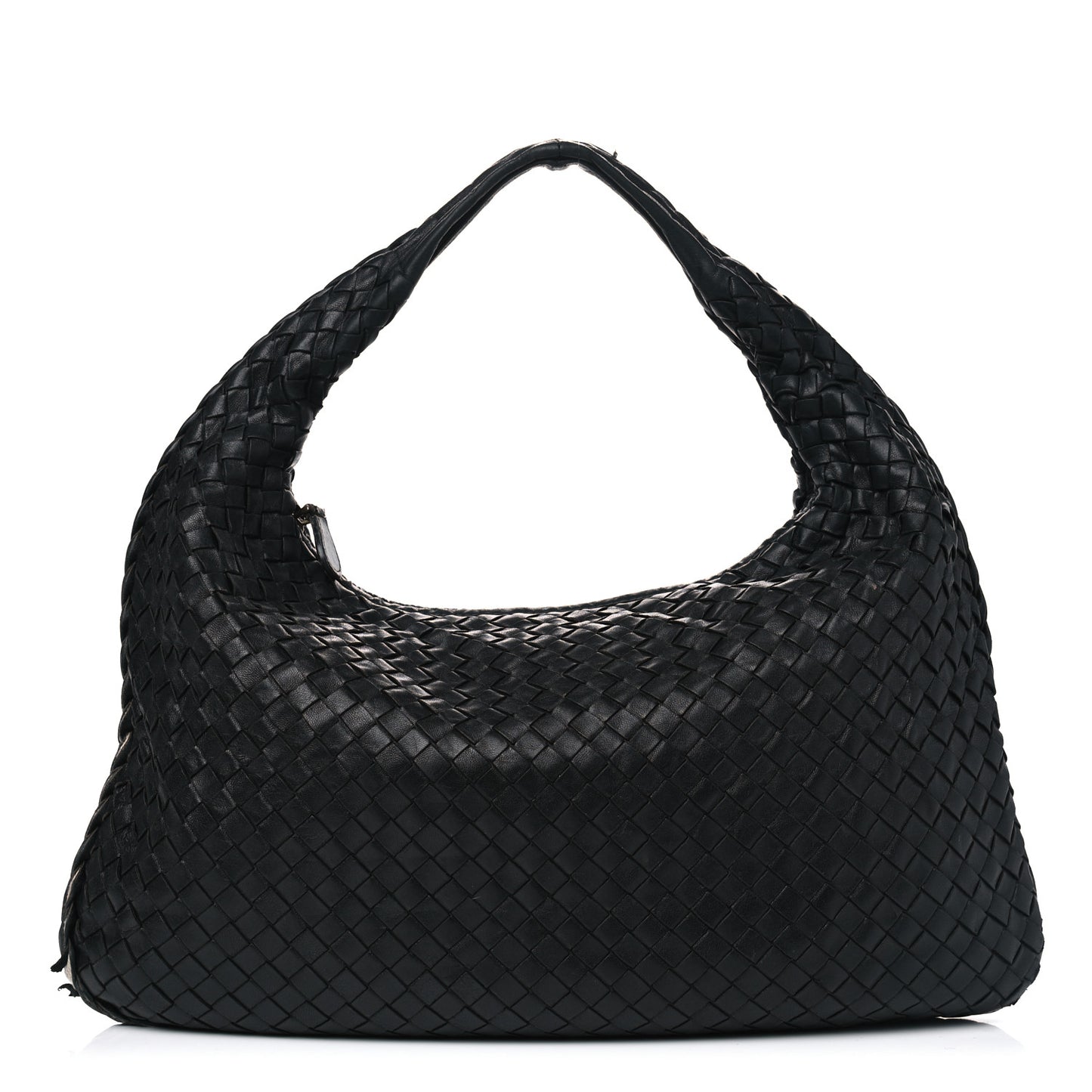 Nappa Intrecciato Medium Veneta Hobo Black