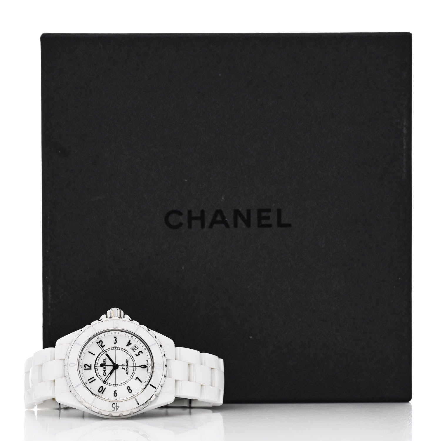 Chanel Stainless Steel Ceramic 38mm J12 Automatic Watch White 5 of 5
