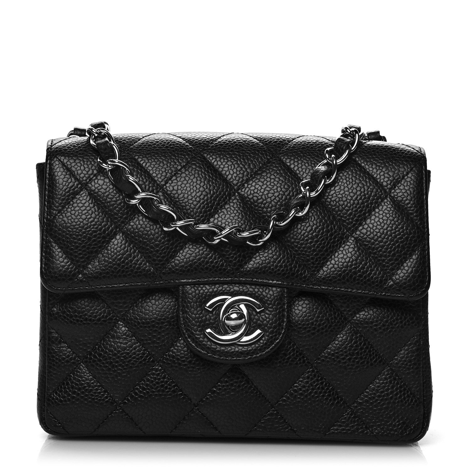 Chanel Caviar Quilted Mini Square Flap Black 1 of 9