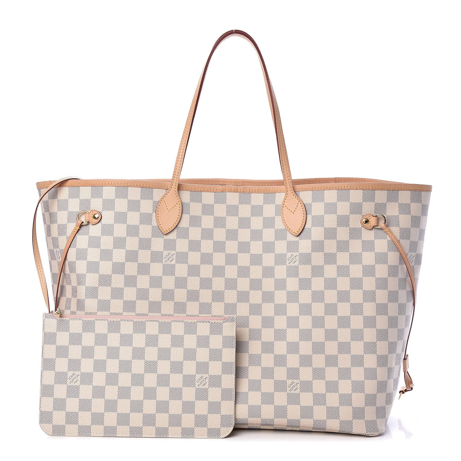 Louis Vuitton Damier Azur Neo Neverfull GM Rose Ballerine 1 of 11
