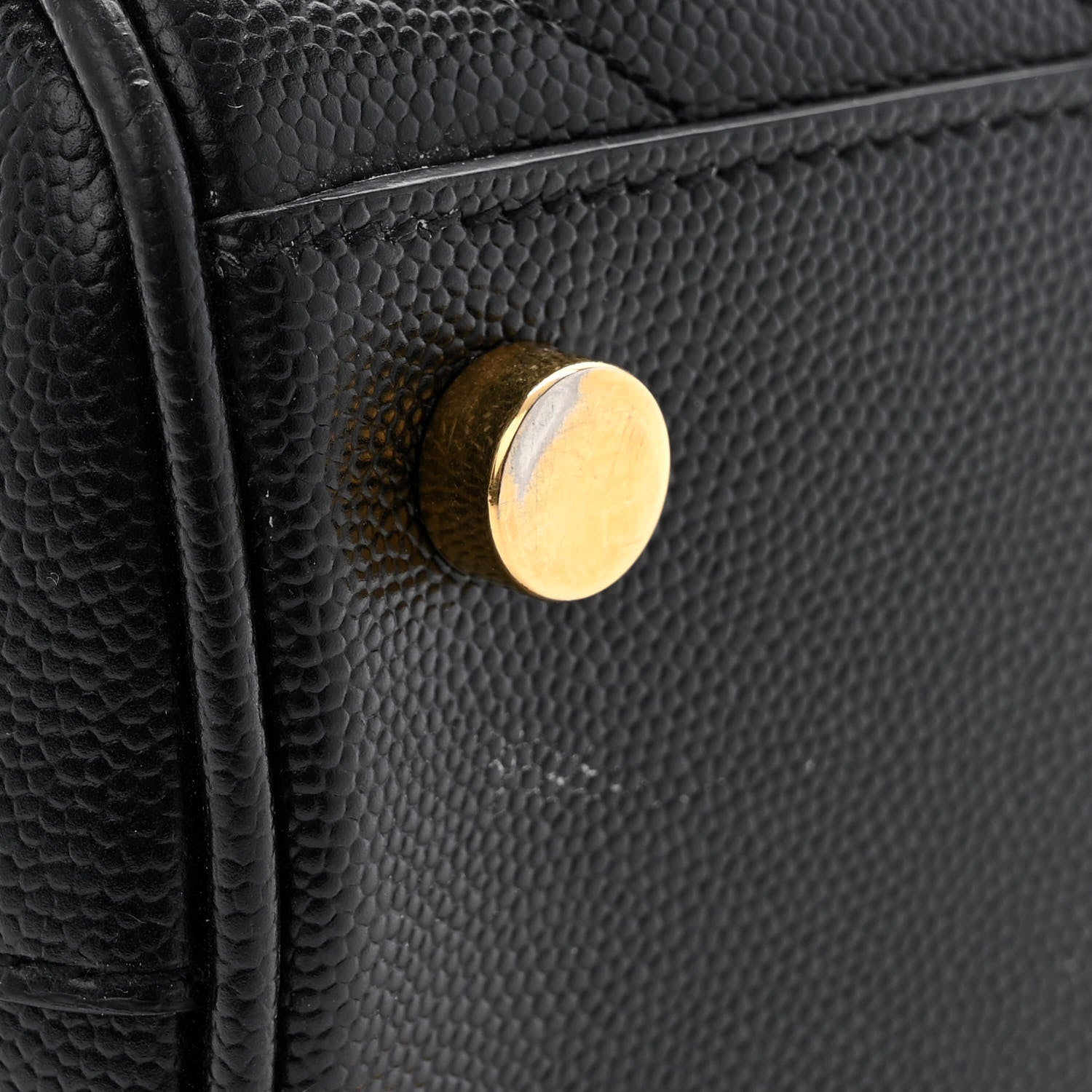 Saint Laurent Grain De Poudre Matelasse Chevron Monogram Shopping Bag Black 12 of 20