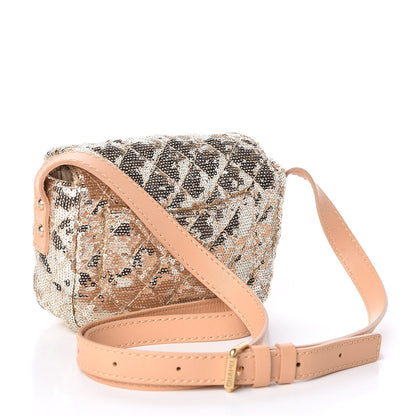 Chanel Sequin Mini Reissue Messenger Flap Gold 3 of 10