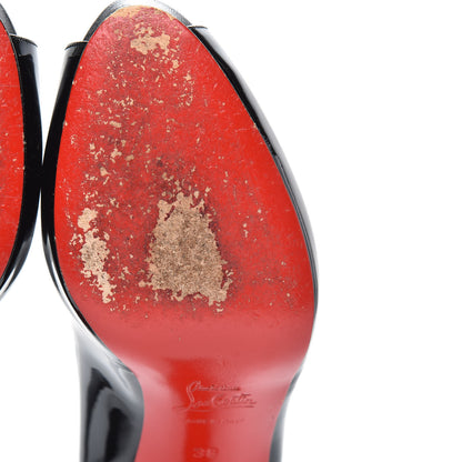Christian Louboutin Patent No Prive 90 Pumps 38 Black 9 of 9