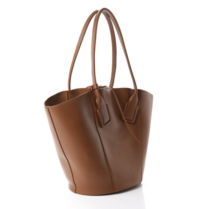 Bottega Veneta Calfskin Basket Tote Wood 4 of 11