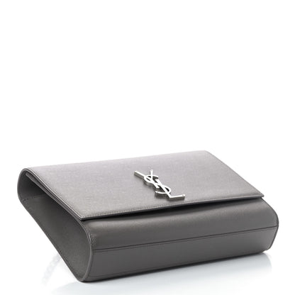 Saint Laurent Grain De Poudre Large Classic Monogram Kate Satchel Earth 3 of 4