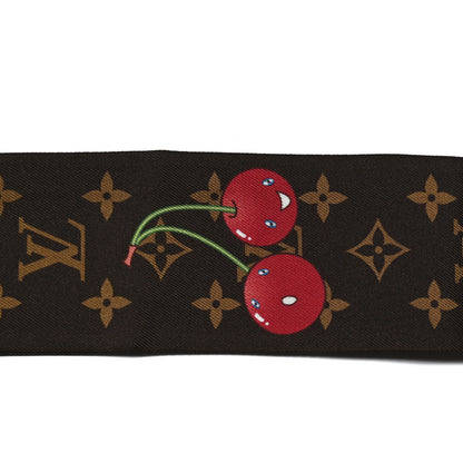 Louis Vuitton LV X TM Silk Monogram Cerises Bandeau Brown 4 of 4