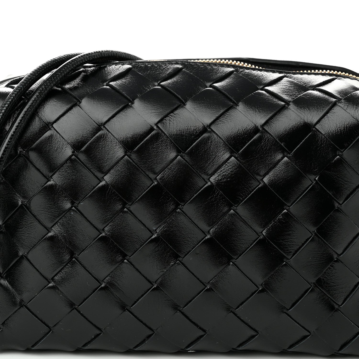Bottega Veneta Nappa Intrecciato Metallic Knot Mini Loop Camera Bag Black 6 of 8